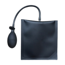 車門擴張氣囊 金屬閥充氣氣囊 門窗測量工具 車門開鎖輔助氣墊 鋁合金, 黑色, 1個