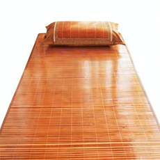 雙面竹蓆涼席 80CMX190CM, 清爽金磚席 無枕套