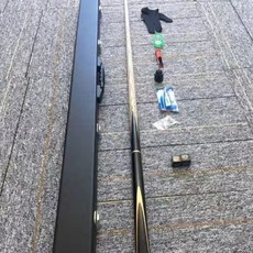 【臺灣出貨】戰神臺球桿小頭斯諾克中式黑八黑8球桿美式九球桌球桿檀木包郵代-奢尚匯品, 戰神3杆盒高級套裝-中頭11.5MM, 1個