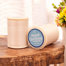 (공식수입정품) 퀼트러버스 미국 YLI 프리미엄 퀼트 핸드 퀼팅실 500YD, 1개, 에크루