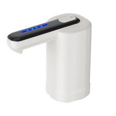 桶裝水電動雙泵抽水器 Type-C充電 家用純淨水自動上水器, 黑