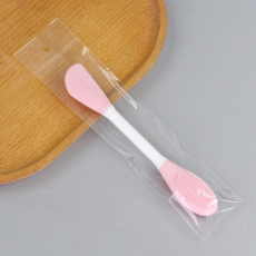 사부작마켓 실리콘 듀얼 모공 세안 브러쉬, 1개, 핑크