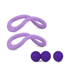 데비 프로 소프트 데비링 2개입+TPE 마사지볼 세트, 퍼플/퍼플, 1개