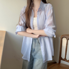 루나모드 햇빛차단 얇은 긴팔셔츠 K0237