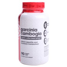 TOP SECRET NUTRITION 藤黃果+綠咖啡豆提取物素食帽, 90顆, 1罐