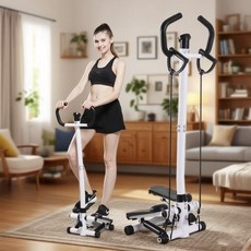 가정용 스텝퍼 실내 운동기구 접이식 최상급발판+손잡이+저항밴드+바닥매트, 디럭스발판+운동기록기