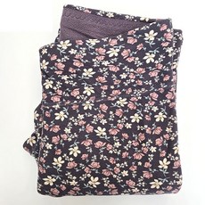 유어더메인 겨울 엄마 할머니 꽃무늬 쫄바지 내복 잠옷바지