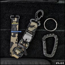 野戰搖滾 SECTOR SEVEN 多用途衣物掛扣 磁吸扣手套掛扣 戰術背包腰帶掛勾鑰匙扣, 黑色多地形