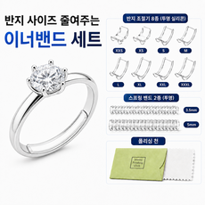 리빙베이 반지 사이즈 줄이기 리사이징 조정 이너밴드 세트, 1세트, 투명 1세트, 투명