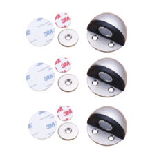 베리버터 강력자석 문닫힘 방지 반달형 바닥 스토퍼, 3개