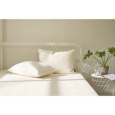 데코카페트 호주산양모패드100% 사계절용 이불 스프레드, 네추럴