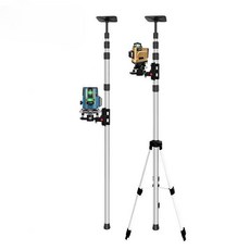 레이저 레벨기 거치대 받침대 목공 타일 현장 다리 3.0m 브래킷 포 광학 4.7m + 미세조정 플랫폼 + 스탠드, 1개