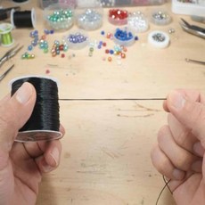 공예 팔찌줄 목걸이줄 비즈팔찌만들기, 1개, 02) 화이트