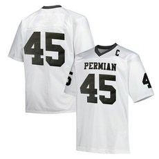 Boobie Miles 45 Permian Friday Night Lights Movie Football Jersey 화이트 블랙 남성용 셔츠 45 페름기-w