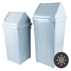 채우기 사각휴지통 그레이 인테리어휴지통, 5호