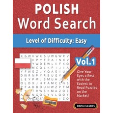 (영문도서) Polish Word Search - Level of Difficulty: Easy - Vol.1 - Delta Classics - Give... Paperback, Linguas Classics, English, 9798349006616