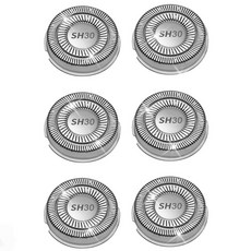 SH30 필립스 면도기 교체용 면도날 호환 3000 2000 1000 S738 S738 시리즈, 6개