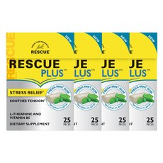 Bach Rescue Plus 紓壓薄荷口香糖, 4個, 25入