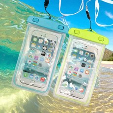 通用夜光手機防水袋 30米防水游泳浮潛保護套, 黑色, 粉色, 白色, 藍色, 嫩綠, 1個