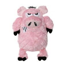 美國Mighty 憤怒動物系列耐咬狗玩具, 1個, 怒怒豬,大款