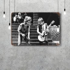 장식 포스터 빈티지 주석 간판 금속 플라크 펍 맨 케이브 클럽 벽장식, 17. Style-17