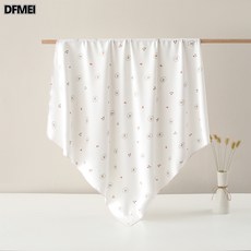 DFMEI 新生嬰兒90*90加大包單初生寶寶純棉襁褓被子包巾產房用品, 叢林小鹿