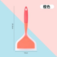 硅膠鏟耐高溫不粘鍋專用鏟子廚房家用炒菜鍋鏟, 1個, 橙色1個裝