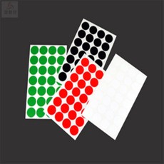 잡화정 원형스티커 330 지름19mm (7매) 참잘했어요스티커, 녹색