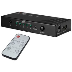 LINDY 5進1出 HDMI 2.0 切換器 支援 4K 60Hz HDR, 38233_A, 1個