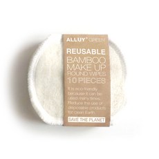 棉籤多用途可重複使用化妝棉 10 包, 1個, 10片