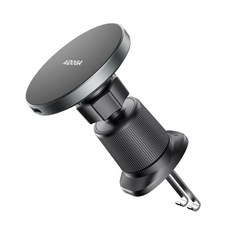 AIDOGA 艾迪伽 磁吸無線充電車用出風口手機支架車充 15W快充 MagSmart系列 1M Magsafe, 鈦灰, MAG-4121