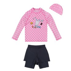 [브랜드정품]레노마수영복 *폴리백 무상증정*여아동 래쉬가드상하세트 GS20904 초등생존수영키트 생존수영복세트