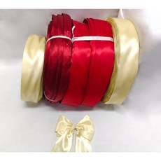 緞帶王【整箱販售】節慶織帶15MM/65MM(含鐵絲)/米黃色/紅色/暗紅色/素面/婚禮/聖誕節/緞帶批發, 1個