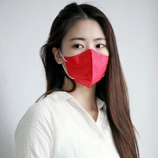 한솔메디텍 새부리형 컬러 마스크 (KF80필터 내장) 5매입 2팩 10매, 레드 대형, 2개, 5개입