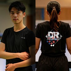 닥터노이바우어 - 드라이 라운드 티셔츠 DTRUS-26005 남녀공용 탁구 반팔티