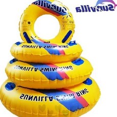 두께 강화 원형 물놀이 튜브 성인 청소년 어린이 바다 수영장 여름 휴가 레저, 1개, SUNVILLA원형튜브105cm