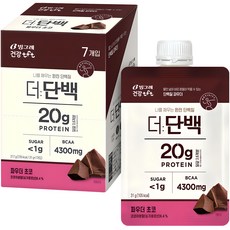 더단백 파우치 단백질 파우더 초코 7p, 217g, 1개