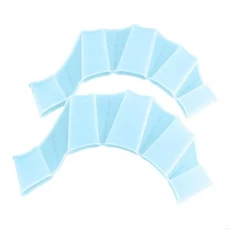 실리콘 수영 지느러미 플리퍼 수영장 스포츠 전문 훈련 손가락 핸드 웨브드 장갑 패들 장비, 4. C162-Blue 2pc