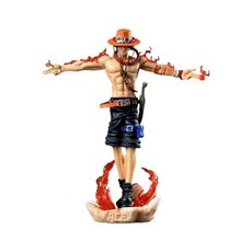 航海王 展臂艾斯 PVC 公仔 模型 27.5cm, 1個, 展臂艾斯【紙箱吸塑-高約27.5cm】