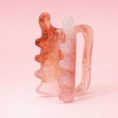 로멀리 바디 괄사 마사지기 두피 리프팅, 핑크, 1개