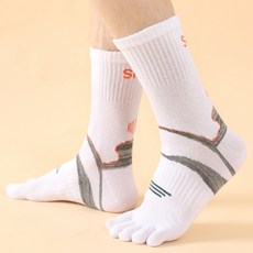 FOOTUNE 남성 스포츠 발가락 양말 중목 5켤레