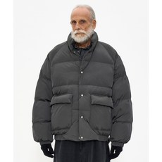 매장정품 파르티멘토 PARTIMENTO 스냅 푸퍼 자켓 차콜 PY-25360 CH 504263