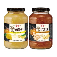 꽃샘 꿀레몬차 +꿀생강차 (액상차)