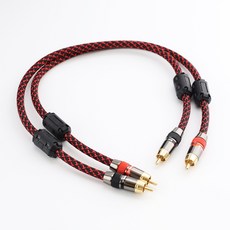 發燒級雙蓮花頭音頻線二進二出 音響線 RCA 蓮花頭 雙RCA, M226