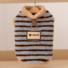 강아지옷 강아지겨울옷 애견겨울옷 양블리 겨울조끼 따뜻한 후리스, XS(권장 무게 0.5-1.5kg ), 스트라이프 곰털 의류