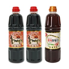 홍게맛장 소스 레드 900ml x 2개 + 홍게맛장 만능 진국 900ml 홍게 조미료 맛간장, 1세트, 2.7L