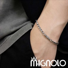 MIGNOLO 逆鱗磁吸手鍊 鈦鋼手鍊 設計款復古 男生飾品