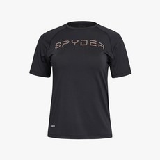[스파이더] 여성 프로웹 러닝 레터링 반팔 티셔츠 SPIMCNRS282WBLK 475815