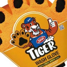 렌콩 카세차용품 타이거장갑 3분세차 1EA 자동차왁스스펀지 버블세차스펀지 극세사세차타올