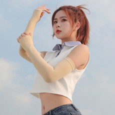 MH 자외선차단 골프 쿨토시 스포츠 손등 팔토시, CA1화이트, 1개